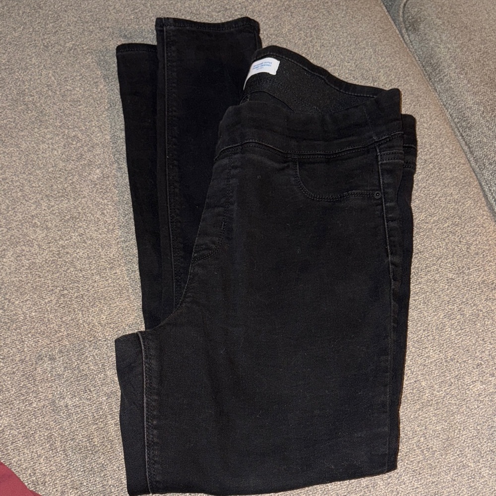 Old Navy Women's Dark Black Skinny Jeans